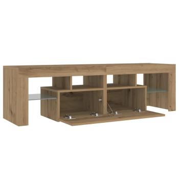 TV-Schrank mit LED Artisan-Eiche 140x36,5x40 cm Holzwerkstoff