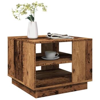 ARDEBO.de - Couchtisch Altholz-Optik 55x55x42 cm Holzwerkstoff