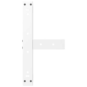 Couchtischbeine T-Form 2 Stk. Weiß 40x25x(30-31) cm Stahl