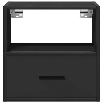 Wand-Nachttisch Schwarz 40x31x39,5 cm