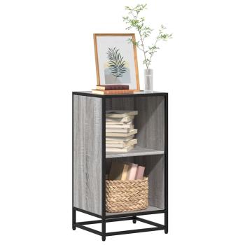 ARDEBO.de - Bücherregal Grau Sonoma 40x35x76 cm Holzwerkstoff