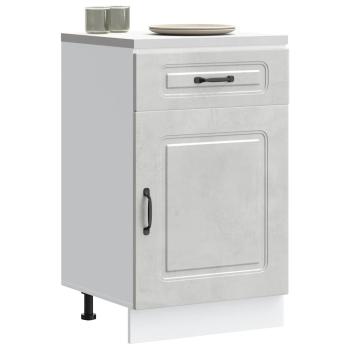 ARDEBO.de - Küchenunterschrank Kalmar Betongrau Holzwerkstoff