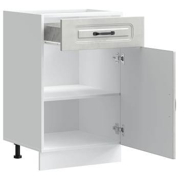 Küchenunterschrank Kalmar Betongrau Holzwerkstoff