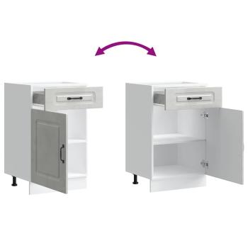 Küchenunterschrank Kalmar Betongrau Holzwerkstoff