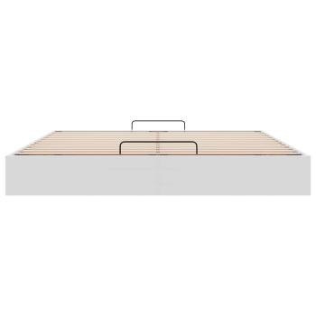 Ottoman-Bett ohne Matratze Weiß 160x200 cm Kunstleder