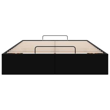 Ottoman-Bett ohne Matratze Schwarz 120x200 cm Kunstleder