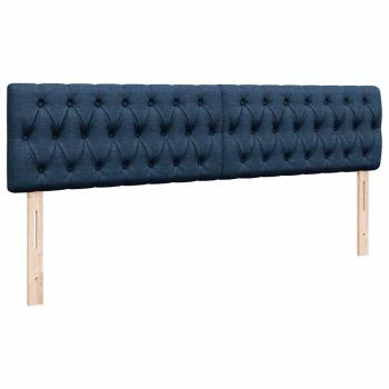 Ottoman-Bett mit Matratze Blau 180x200 cm Stoff