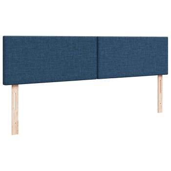 Ottoman-Bett mit Matratze Blau 180x200 cm Stoff
