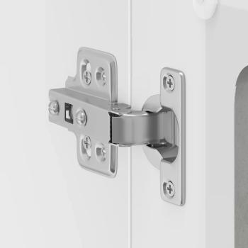 Küchen-Hängeschrank mit Glastür Kalmar Betongrau Holzwerkstoff