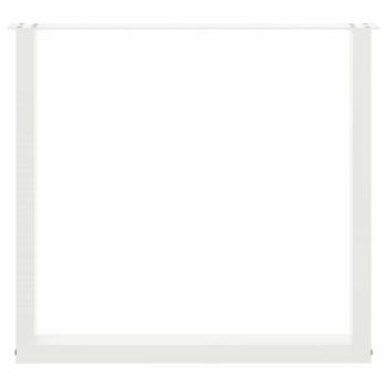 Couchtischbeine U-Form 2 Stk. Weiß 80x(72-73) cm Stahl