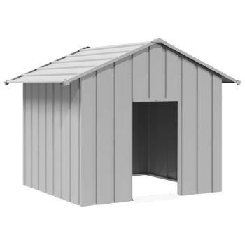 ARDEBO.de - Hundehütte mit Dach 131x101x102 cm Verzinkter Stahl