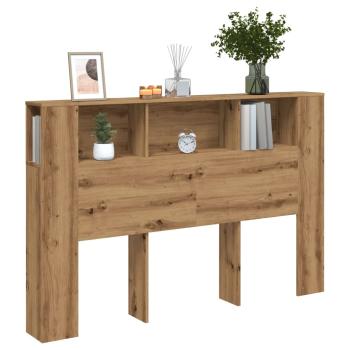 ARDEBO.de - Kopfteil mit Stauraum Artisan-Eiche 160x18,5x103,5 cm