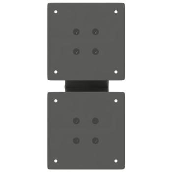 Couchtischbeine X-Form 2 Stk. Anthrazit 30x(30-31) cm Stahl