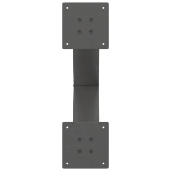 Couchtischbeine X-Form 2 Stk. Anthrazit 50x(42-43) cm Stahl