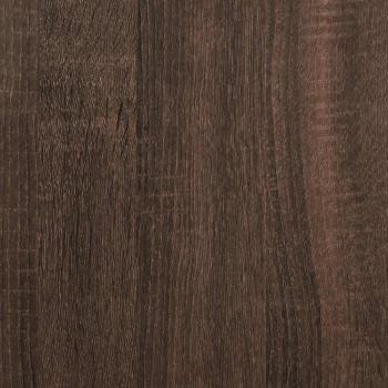 Nachttisch Braun Eichen-Optik 40x34,5x60cm Holzwerkstoff Metall