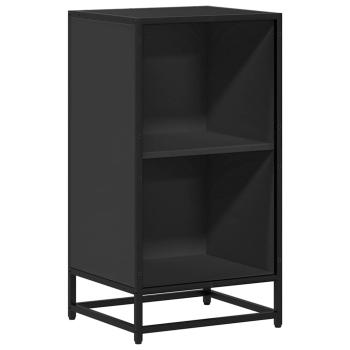 ARDEBO.de - Bücherregal Schwarz 40x35x76 cm Holzwerkstoff