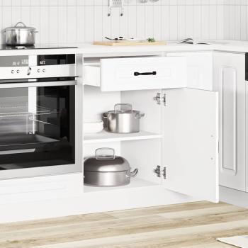 ARDEBO.de - Küchenunterschrank Kalmar Weiß Holzwerkstoff