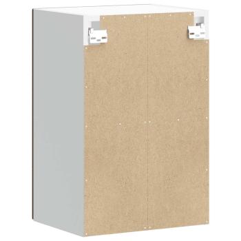 Küchen-Hängeschrank mit Glastür Räuchereiche Holzwerkstoff