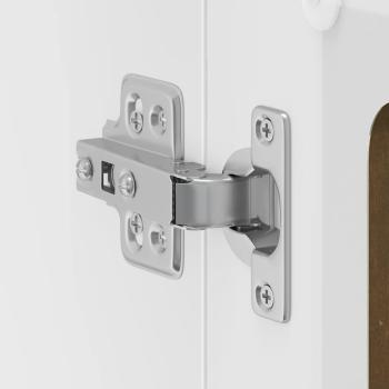 Küchen-Hängeschrank mit Glastür Räuchereiche Holzwerkstoff