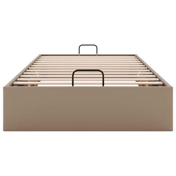 Ottoman-Bett ohne Matratze Cappuccino-Braun 90x200cm Kunstleder