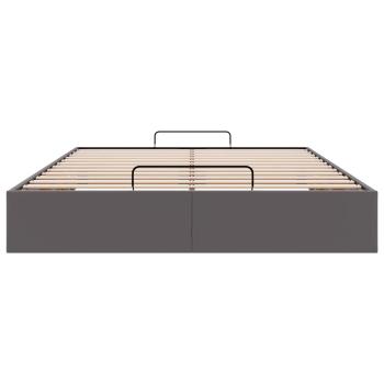 Ottoman-Bett ohne Matratze Grau 140x200 cm Kunstleder