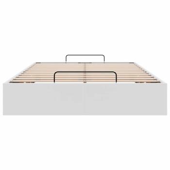 Ottoman-Bett ohne Matratze Weiß 120x200 cm Kunstleder