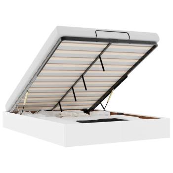 Ottoman-Bett ohne Matratze Weiß 140x200 cm Kunstleder