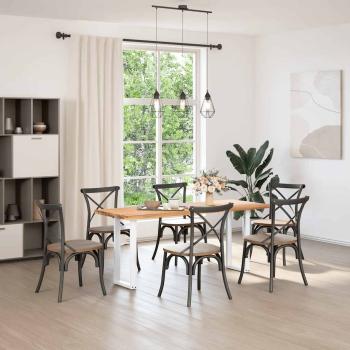 Couchtischbeine U-Form 2 Stk. Weiß 28x(72-73) cm Stahl