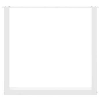 Couchtischbeine U-Form 3 Stk. Weiß 80x(72-73) cm Stahl