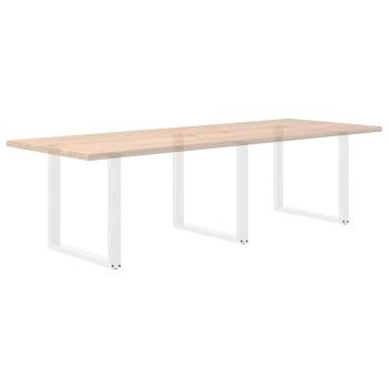 Couchtischbeine U-Form 3 Stk. Weiß 80x(72-73) cm Stahl