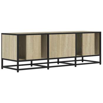 TV-Schrank Sonoma-Eiche 120x35x41 cm Holzwerkstoff und Metall
