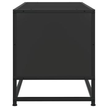 TV-Schrank Schwarz 100x34,5x40 cm Holzwerkstoff und Metall