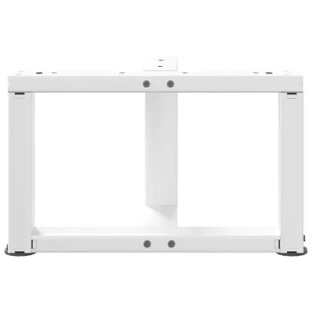 Couchtischbeine T-Form 2 Stk. Weiß 50x25x(30-31) cm Stahl