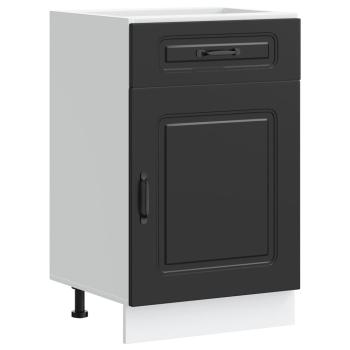 Küchenunterschrank Kalmar Schwarz Holzwerkstoff