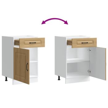 Küchenunterschrank Kalmar Artisan-Eiche Holzwerkstoff