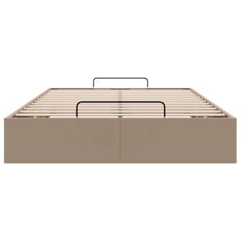 Ottoman-Bett ohne Matratze Cappucino 120x190cm Kunstleder