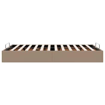 Ottoman-Bett ohne Matratze Cappucino 120x190cm Kunstleder