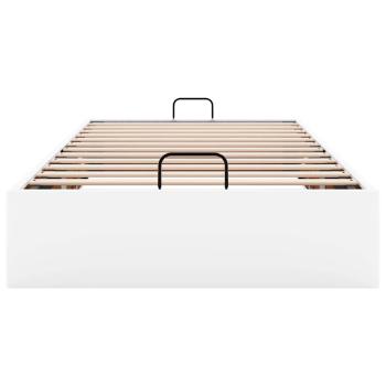 Ottoman-Bett ohne Matratze Weiß 80x200 cm Kunstleder