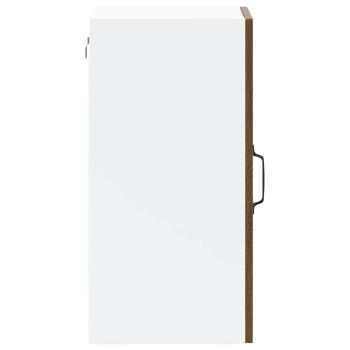 Küchen-Hängeschrank mit Glastür Kalmar Braun Eichen-Optik