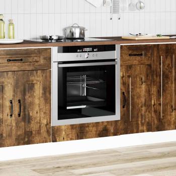 Herdumbauschrank Kalmar Räuchereiche Holzwerkstoff