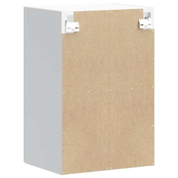 Küchen-Hängeschrank mit Glastür Hochglanz-Weiß Holzwerkstoff