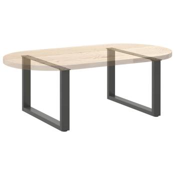 Couchtischbeine U-Form 2 Stk. Anthrazit 70x(42-43) cm Stahl