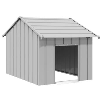 ARDEBO.de - Hundehütte mit Dach 83x130x85 cm Verzinkter Stahl