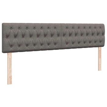 Ottoman-Bett mit Matratze Taupe 160x200 cm Stoff