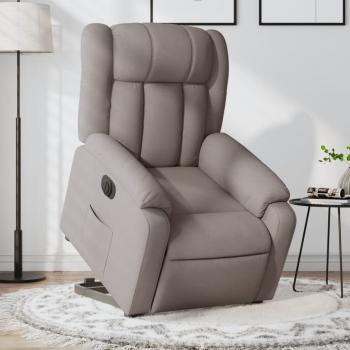 ARDEBO.de - Relaxsessel mit Aufstehhilfe Elektrisch Taupe Stoff