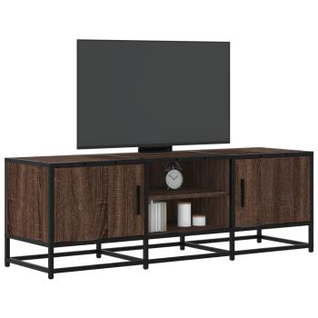 ARDEBO.de - TV-Schrank Eichen-Optik 120x35x41 cm Holzwerkstoff und Metall