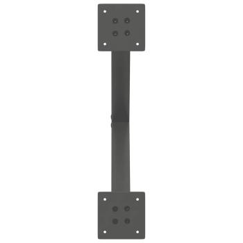 Couchtischbeine X-Form 2 Stk. Anthrazit 60x(42-43) cm Stahl