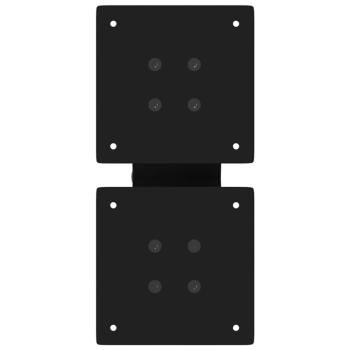 Couchtischbeine X-Form 2 Stk. Schwarz 30x(30-31) cm Stahl