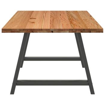 Esstisch Hellbraun 180x100x74 cm Massivholz Eiche Rechteckig