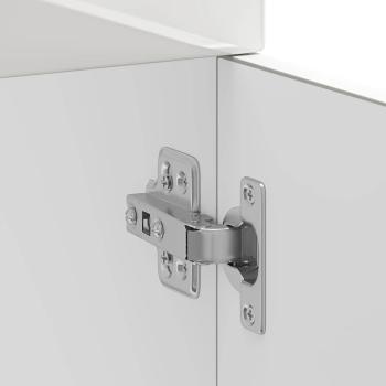 Küchenunterschrank Kalmar Hochglanz-Weiß Holzwerkstoff